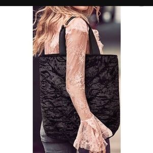 NWT Victoria's Secret Velvet Tote Bag